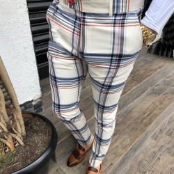 men's plaid casual pants HE1307-03-03