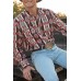 MEN'S PRINTED LONG SLEEVE WESTERN SHIRT