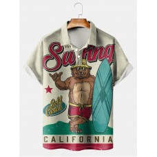 California Surf Vintage Short Sleeve Polo Shirt