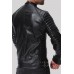 Men's Casual Punk Zipper Long Sleeve Leather Coat