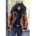 Mens Winter Hooded Luxury Fur Coat